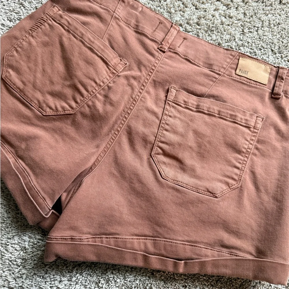 PAIGE Brooklyn High Waist Shorts with Cuffed Hem - Picture 7 of 10